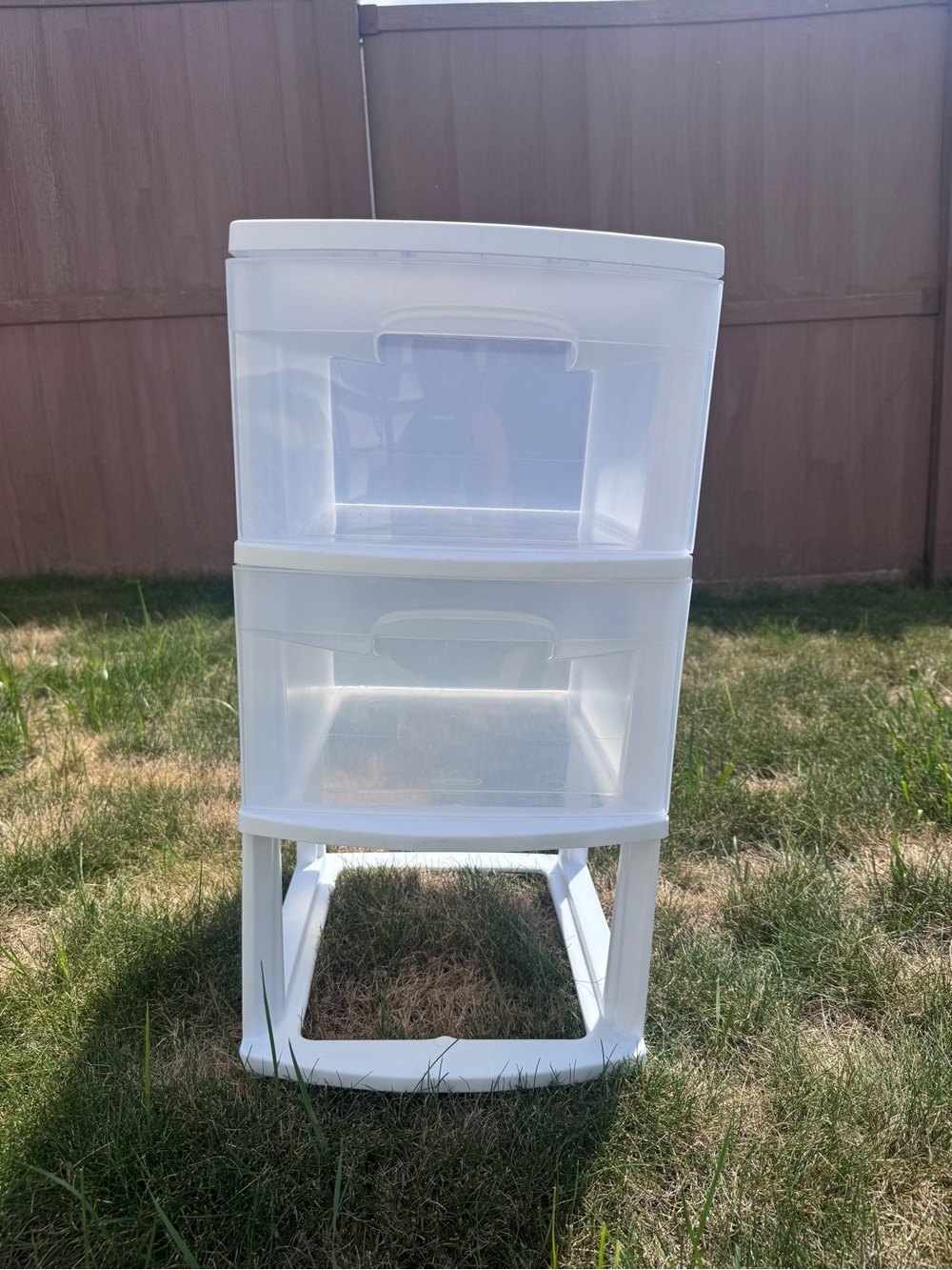 White Plastic 3-Drawer Storage Organizer - Stackable Home Storage